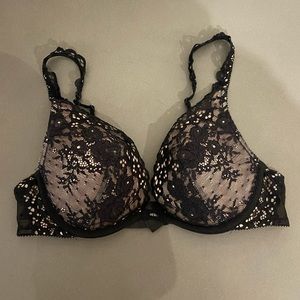 Victoria’s Secret Black Lace Push Up Bra